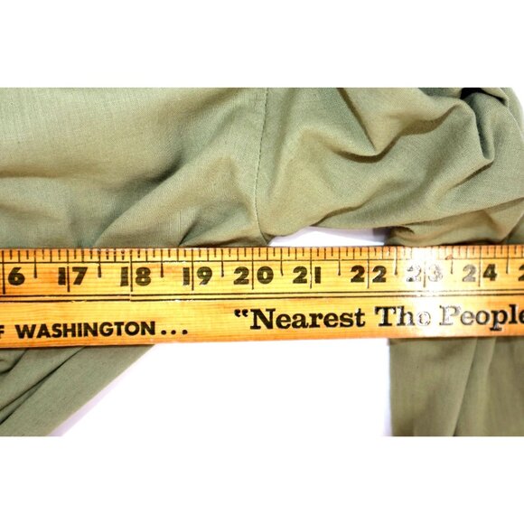 Free People Button-Down Blouse Belted Waist Long Sleeves XS Vintage Cottagecore - Picture 9 of 9